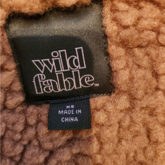 Wild Fable Brown Shearling Jacket - Picture 6 of 8